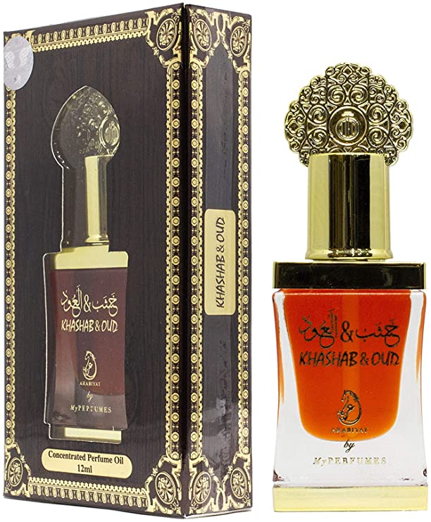 Arabiyat Khashab & Oud Concentrated Perfume Oil For Unisex, 12 ml