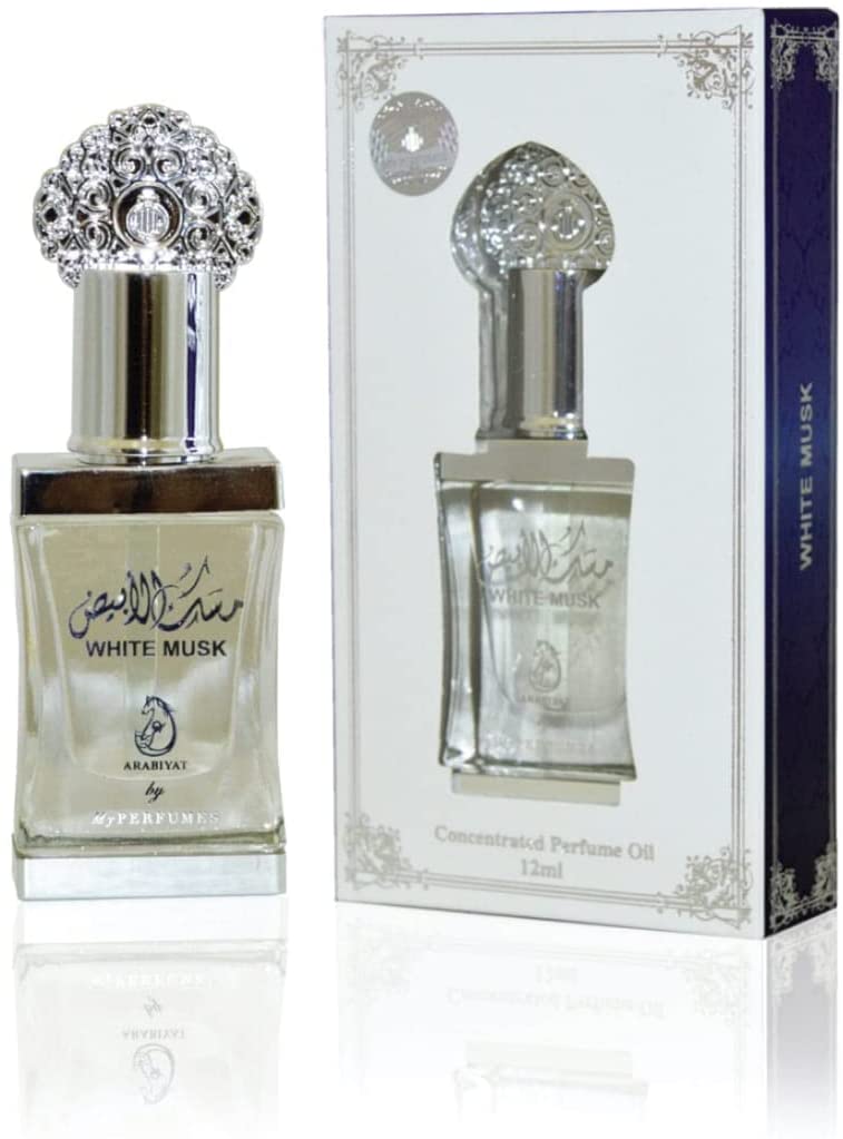 WHITE MUSK from ARABIYAT, Non Alcoholic Concentrated Perfume Oil or Attar for Unisex, 12 ml